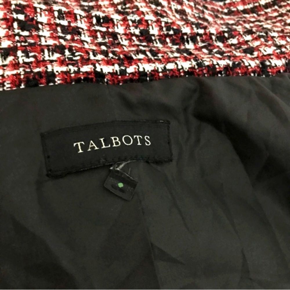 Talbots Reddish Tweed Jacket Size XL - Picture 8 of 8